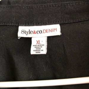Style & Co Jackets & Coats - Black jean jacket Style & Co Jackets & Coats - Black jean jacket